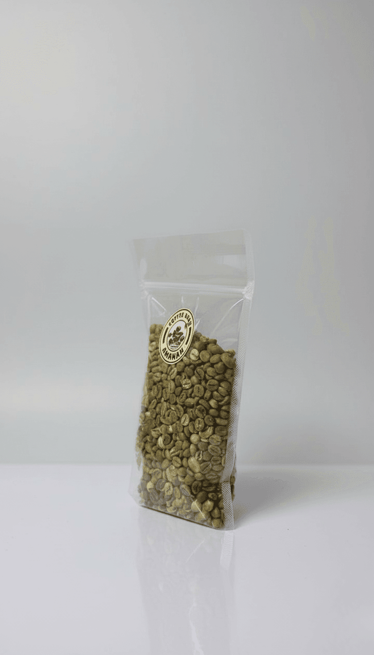 Angled perspective showing the even grading of Classic Blend beans.